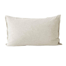 Chambray Fringe Linen & Cotton Standard Pillowcase